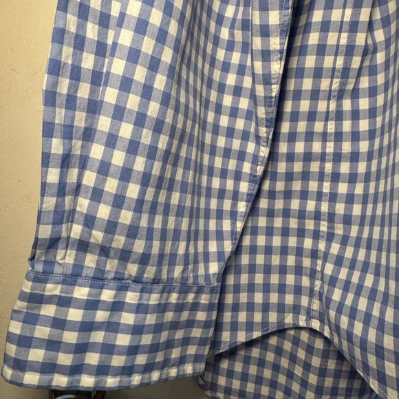 Ralph Lauren Men’s Blue & White Checkered Long Sleeve Button Down Shirt Size L - Picture 8 of 14